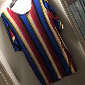 Bodycon colorful mini dress!